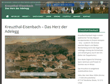 Tablet Screenshot of kreuzthal.de